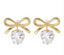 Julieta Crystal Heart Bow Earrings product image