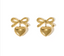 Luciana Heart Bow Earrings product image