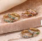 Lucia Enamel Hoops multicolor variant