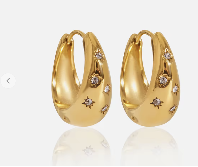 Luna Star Huggie Earrings product image